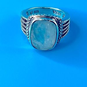 Nicky Butler Balinese Style Moonstone Ring. .925 Sterling Silver